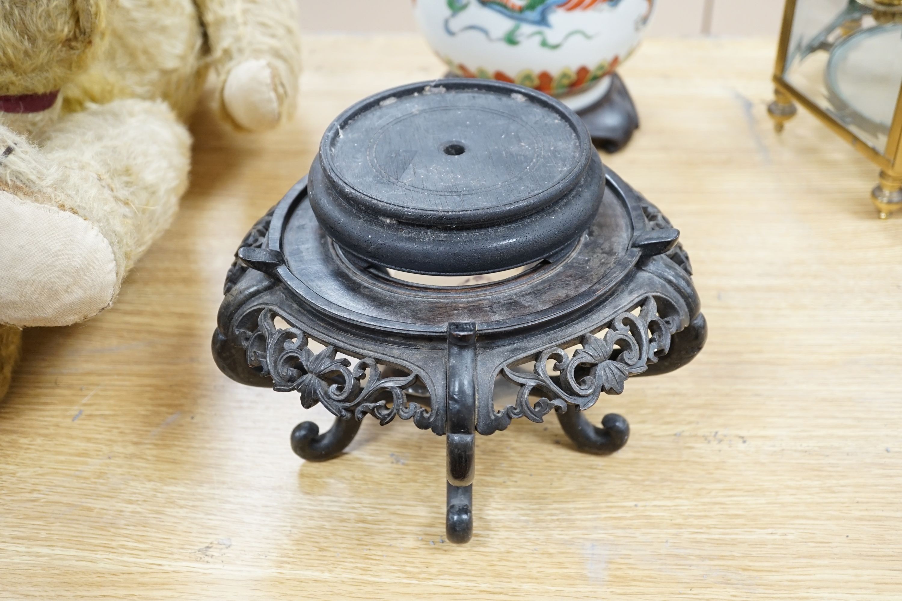 A Quantity of Oriental wooden plinths various sizes